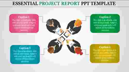 project report ppt template-Essential PROJECT REPORT PPT TEMPLATE